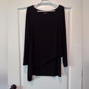 White House Black Market Asymmetrical Long Sleeve Tunic Top Size M